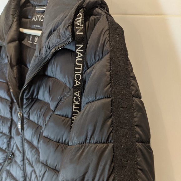 Nautica Synthetic Puffy Women's Jacket with Hood - Picture 4 of 14